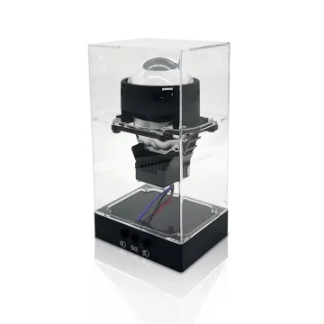 TAOCHIS Car Projector Lens Display Box for HELLA 3R G5 KOITO Q5 Bi-Xenon LED Projectors