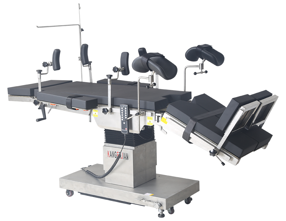 Integrated electric operating table