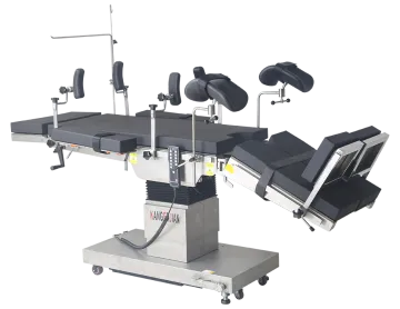 Integrated electric operating table