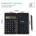 Multi-Function Black Calculator With Notepad