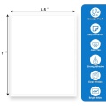8.5'' x 11'' sticker paper for printer
