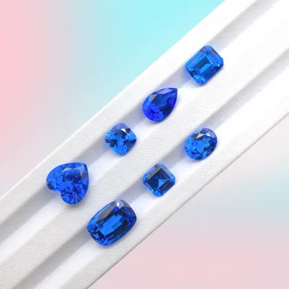 Cultivate Cobalt Spinel Bare Stone Egg Shape Oval Precious Gemstone