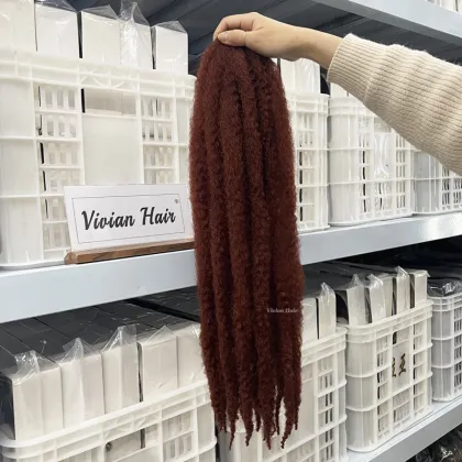 Wholesale Wholesale Colorful 24-inch Bob Marley Hair Afro Kinky Braids, Marley Twists, Marley Braidings: 24 Strands per Pack - Crochet Braids
