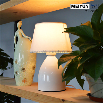 Simple Designs Mini Touch Table Lamp with Fabric Shades - Affordable Option