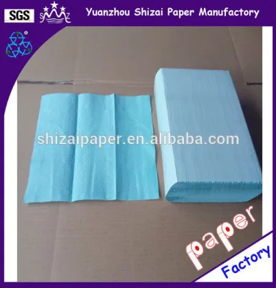 Blue Z-fold Paper hand towels
