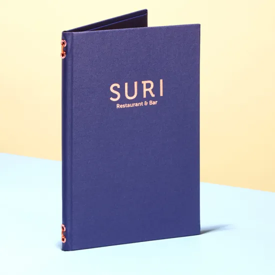 Food a4 paper custom menu covers for restaurant