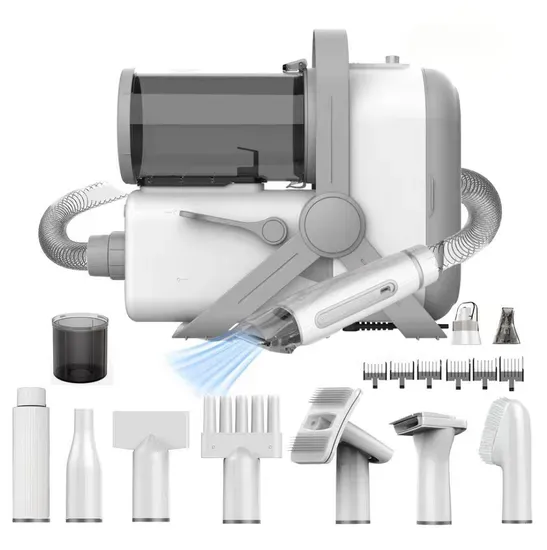 Self-Protective Pet Grooming Kit with Vacuum and Hair Dryer