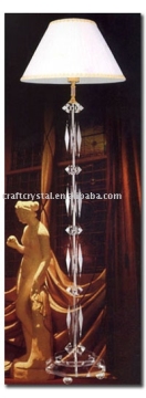white crystal floor lamp
