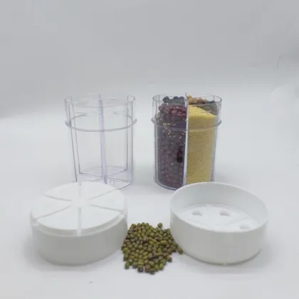 Transparent Spice Jar: Custom Seasoning Storage Box for Salt, Pepper, and Herbs