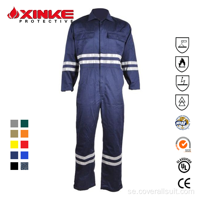 Säkerhetsflamskyddsmedel Anti-statisk Offshore Coverall