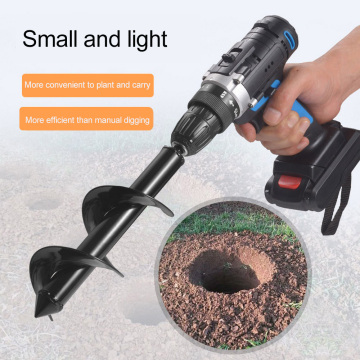 Earth Drill Garden Auger Spiral Drill Bit Tools Auger Yard Gardening Bedding Planting Hole Digger Tools Replacement Garden Tool