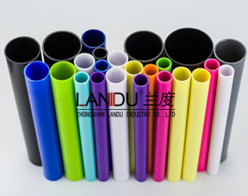 High quality colorful different size acrylic round tubes