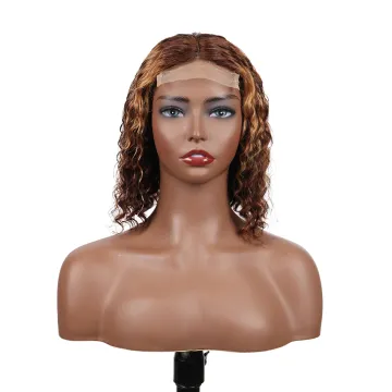 Uniky Cheap 4/27 Ombre Highlight Lace Front Wig,Brazilian Straight Wig Human Hair 100% Bob, Cuticle Aligned Virgin Hair Bob Wig