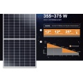 166mm 9BB Solar Panel 350W Half Cut