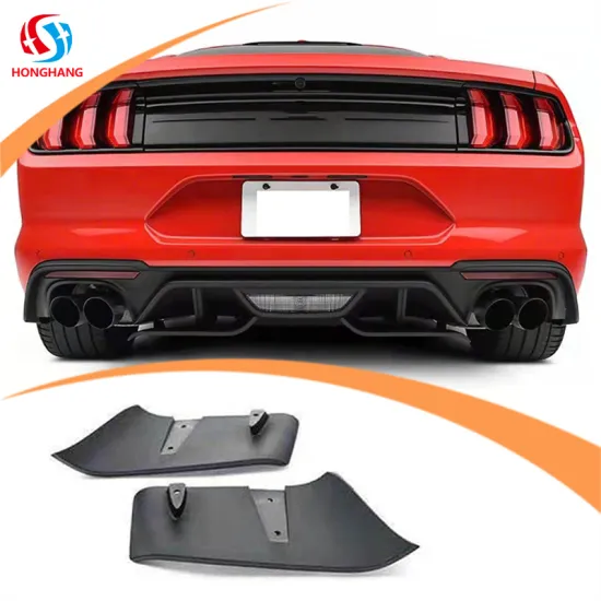 Car Corner Kit Extractors and Black Glossy Body Kits for Ford Mustang 2018-2019 by Honghang Factory