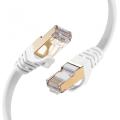 Płaski ekranowany kabel Ethernet Cat6a z wtyczką RJ45