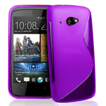 Customized S Shape Htc Desire 601 Tpu Phone Cases , Tpu Gel Skin Case