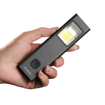 ATuMan Rechargeable LED Flashlight with Brightness Adjustment for Camping and Hiking