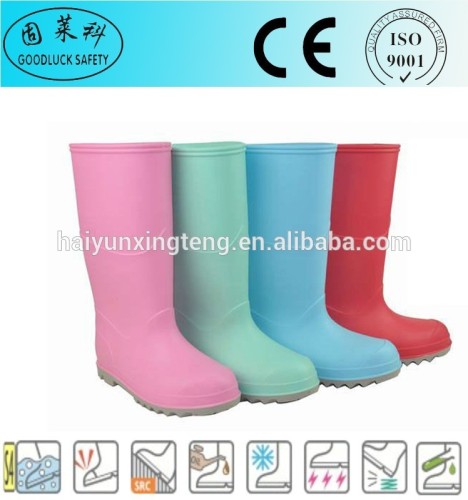 Goodluck Safety Rain Boots Wholesale/PVC Gumboots/Safety Gumboots