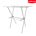 Rack de roupas dobrável resistente de 6,9 ​​m com prateleira