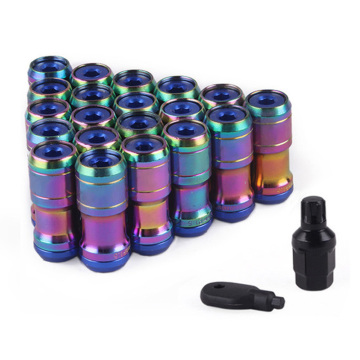 Colorful Hot Selling Durable Alloy Steel Auto Parts Lock Conical Wheel Lug Nut Set - AOSU VOLK-T