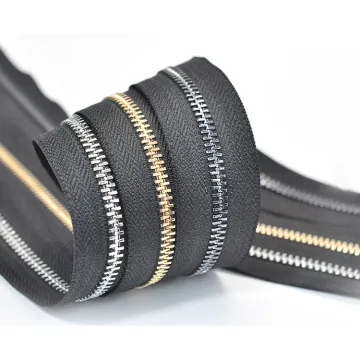 Custom wholesale aluminum Jeans zipper for dresses