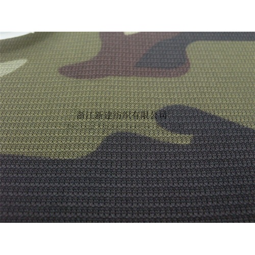 Tissu de camouflage en tricot de polyester pour t-shirt