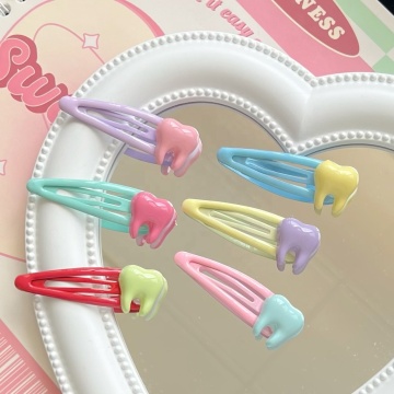 Sweet Cute Girl Clips - Colorful Hair Accessories for Small Teeth BB