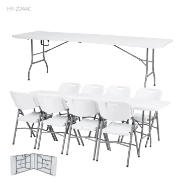 Custom Plastic Foldable Table and Chair Set for Camping and Picnics in China