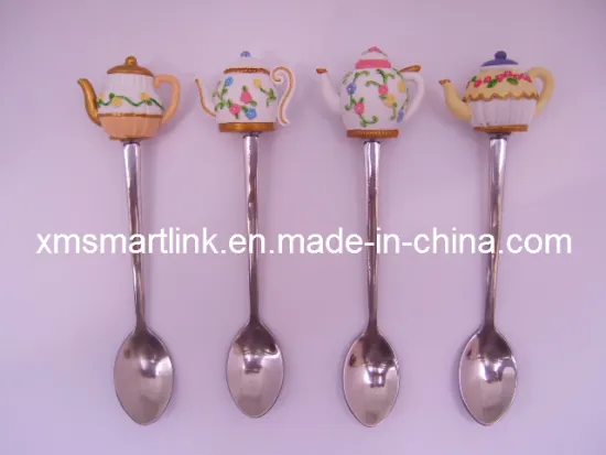 Souvenir Tea Pot Decor Tea Spoon