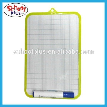 Double side whiteboard with grid