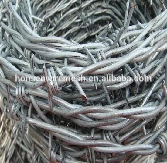 galvanized barbed wire