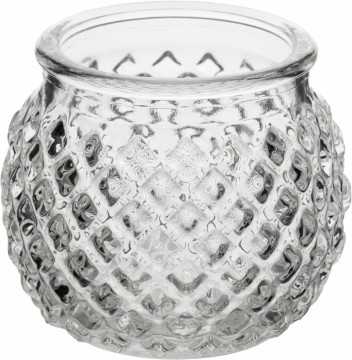 Household glass storage jar