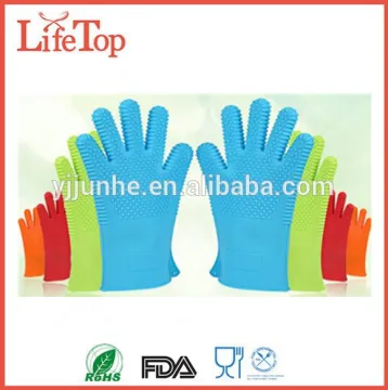 Amazon Highest Rated Heat Resistant Silicone oven Glove,silicone BBQ gloves