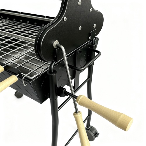 เตาย่างถ่านแบบเคลื่อนย้ายได้ที่ผ่านการรับรองจาก FDA พร้อมส้อม 11 อัน