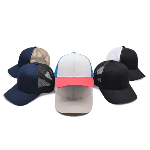 Aangepast 6 paneel blanco trucker hoed