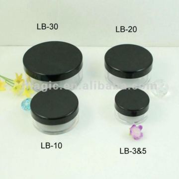 Loose mineral powder jar with sifter
