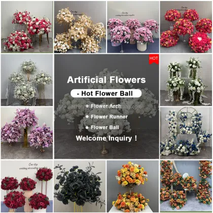 Ivory Blush Pink Artificial Flower Ball Centerpiece