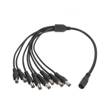 8 Way DC Solar Splitter Power Cable 5.5x2.1mm for CCTV Camera Laptop
