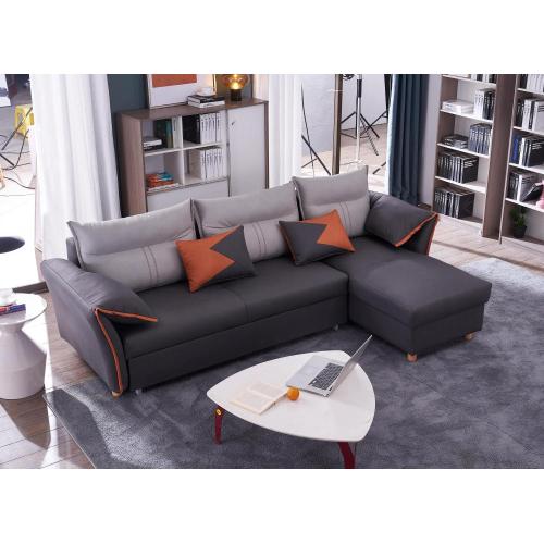 Modern Living Room Fabric Corner Sofa Bed