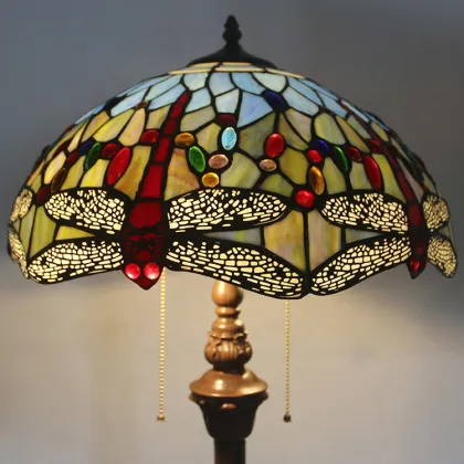 LongHuiJing 16 Inch Tiffany Floor Lamp