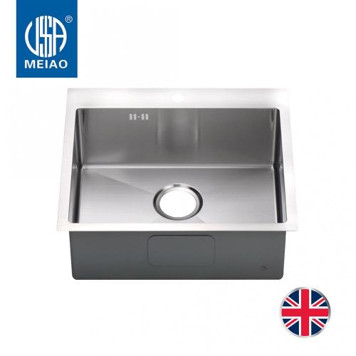 Stainless Steel 550mm*450mm Handmade Kitchen Sink