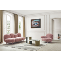 Italian Minimalism Design Semi-circular arc sofa Modern villa club hotel lobby comfortable furniture Microfiber Fabric