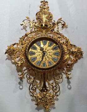 Luxury Golden Copper Wall Clocks: Antique Style Home Decor