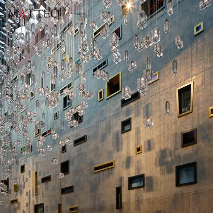 Modern Murano Glass LED Chandelier Pendant Lamp