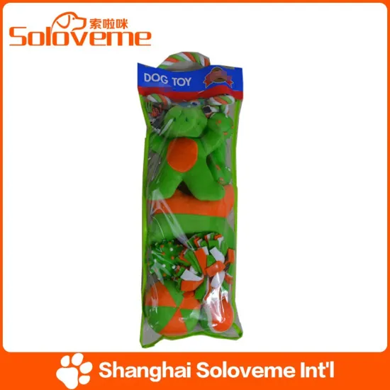 Factory Price Pet 8pcs Toys Dog Plush and Rubber Toy Products