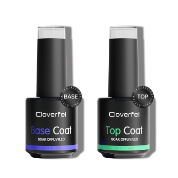 Set di gel top coat da 15 ml di gomma libera da 15 ml