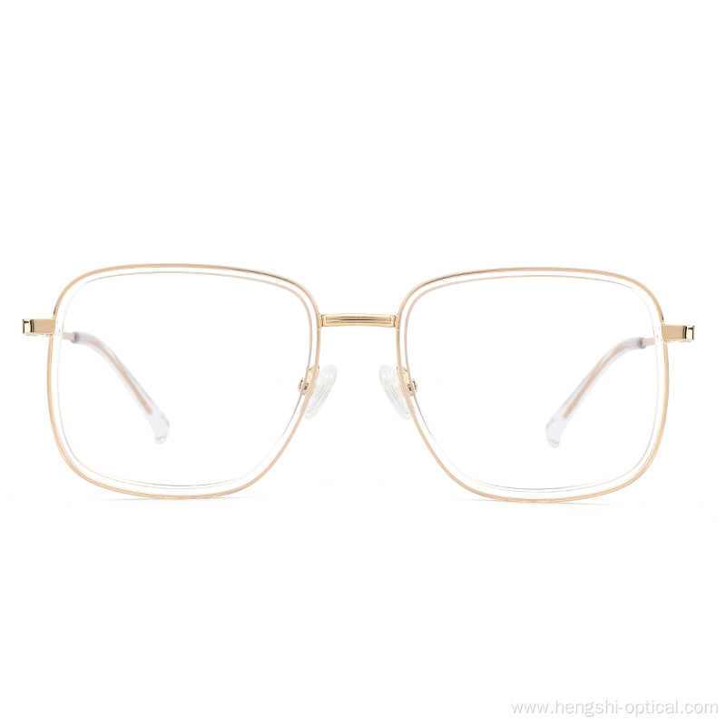 Latest Fashion Acetate Metal Material Eyeglasses Frames High Quality Eyewear