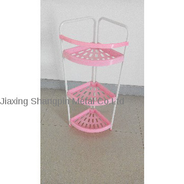 Pink Iron Pipe Household Bath Rack/Flower Rack