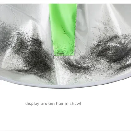 3D Barber Coat for Home Haircuts with Bib